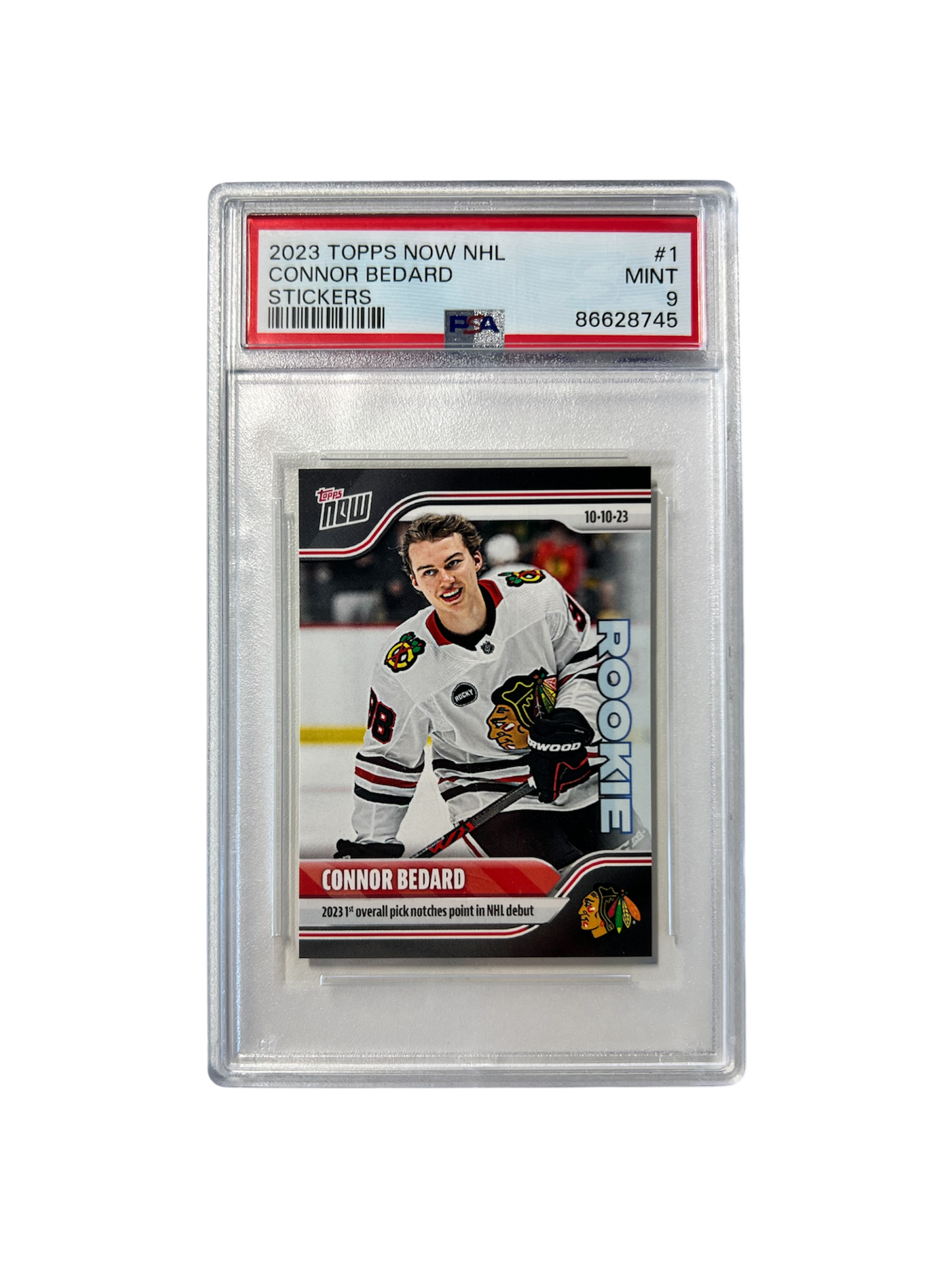 2023 Upper Deck Connor Bedard PSA 9 card