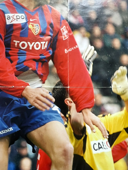 Poster FC Basel Rotblau signed by Murat Yakin (580x415mm)
