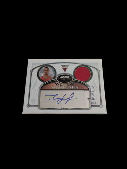 2007 Topps Bowman Sterling Chicago Bulls Thabo Sefolosha Auto + Patch Card