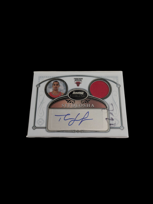 2007 Topps Bowman Sterling Chicago Bulls Thabo Sefolosha Auto + Patch Card
