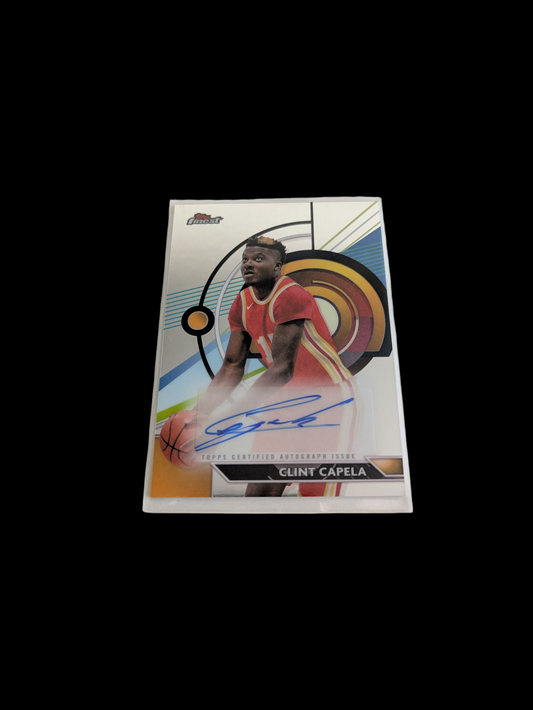 2024 Topps Finest Basketball Atlanta Hawks Clint Capela Auto Card