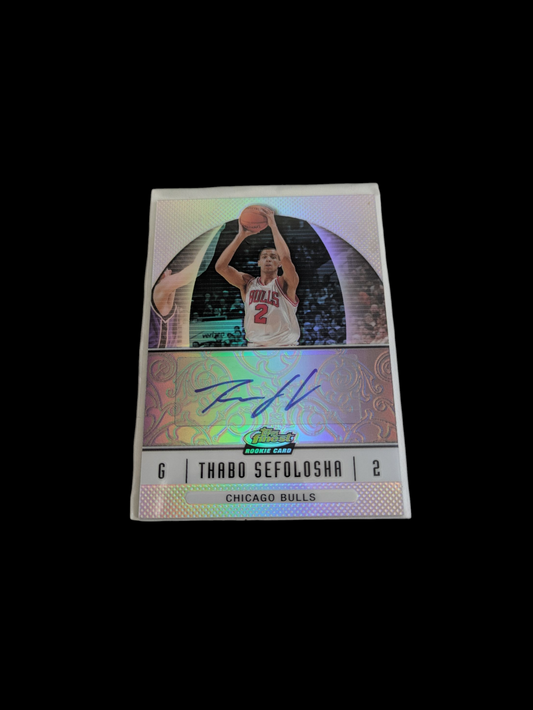 2007 Topps Finest Basketball Chicago Bulls Thabo Sefolosha Auto Refractor Card
