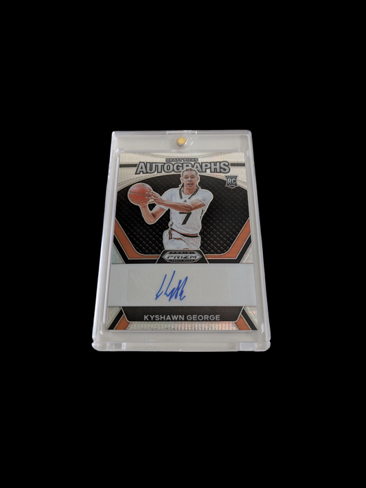 2024 Panini Prizm Draft Picks Autographs Miami Hurricanes Kyshawn George Rookie Auto Card