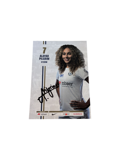 FC Zurich Football Auto Card signed by Alayah Pilgrim