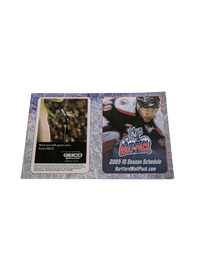 2009 Hartford Wolfpack Mini Program Andres Ambuhl only USA seaon