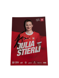 Switzerland National Football Team Auto Card signed by Julia Stierli