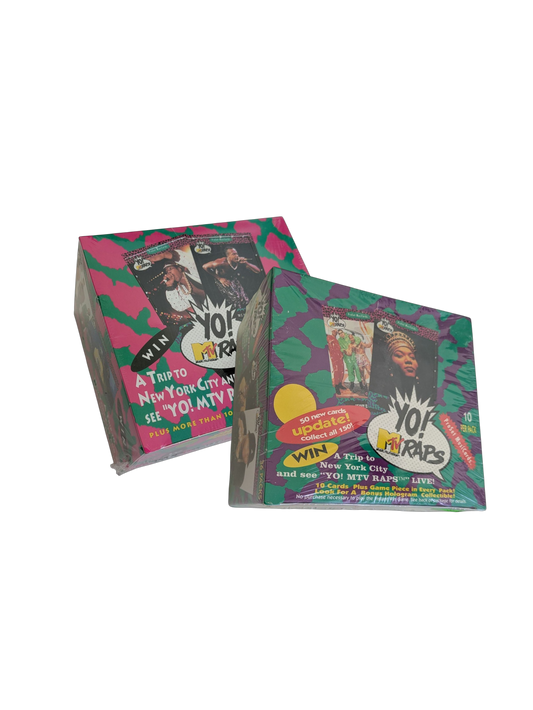 1991 Pro Set Yo! MTV Raps Series 1 & 2 MusiCards Box Bundle