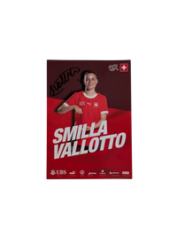 Switzerland National Football Team Auto Card signed by Smilla Vallotto
