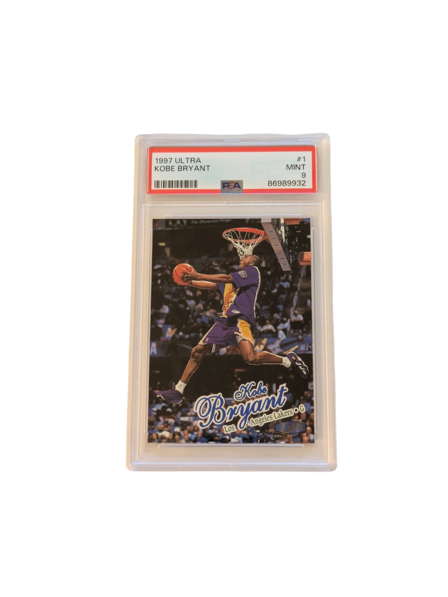 1997 Ultra Los Angeles Lakers Kobe Bryant #1 PSA 9 card