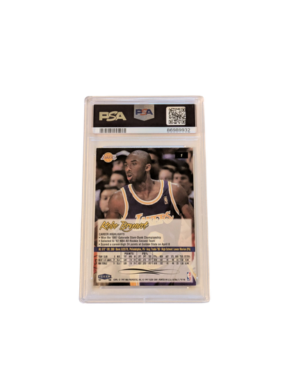 1997 Ultra Los Angeles Lakers Kobe Bryant #1 PSA 9 card