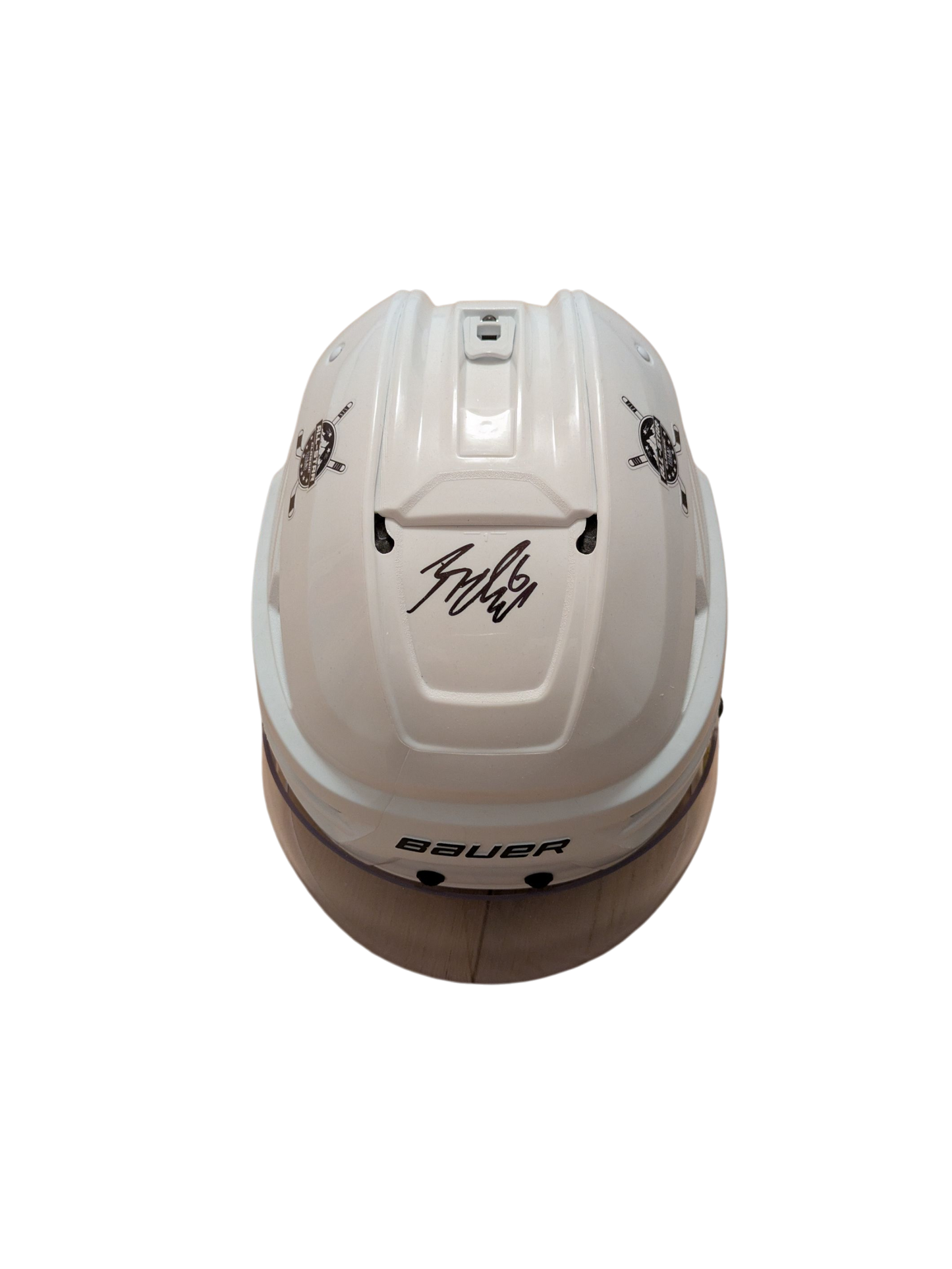 2025 Kevin Fiala Charity Game Worn Hockey Helmet signed by Lian Bichsel