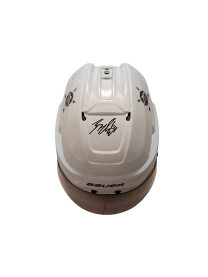 2025 Kevin Fiala Charity Game Worn Hockey Helmet signed by Lian Bichsel