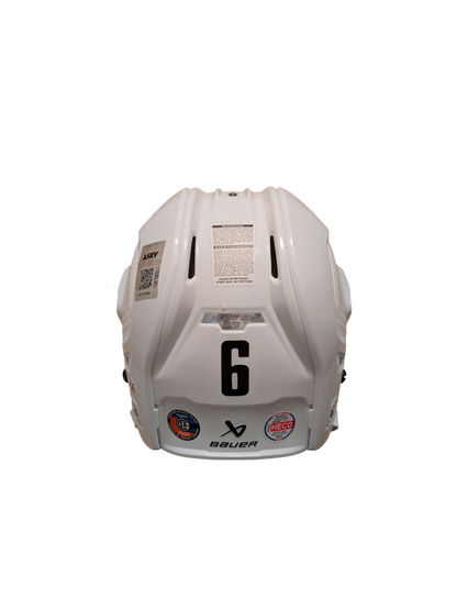 2025 Kevin Fiala Charity Game Worn Hockey Helmet signed by Lian Bichsel