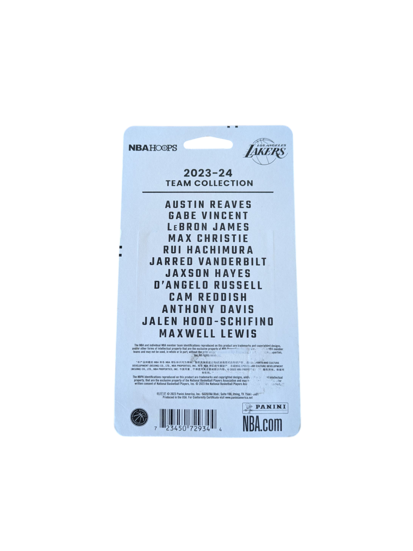 2023 Panini NBA Hoops Los Angeles Team Collection Card Pack