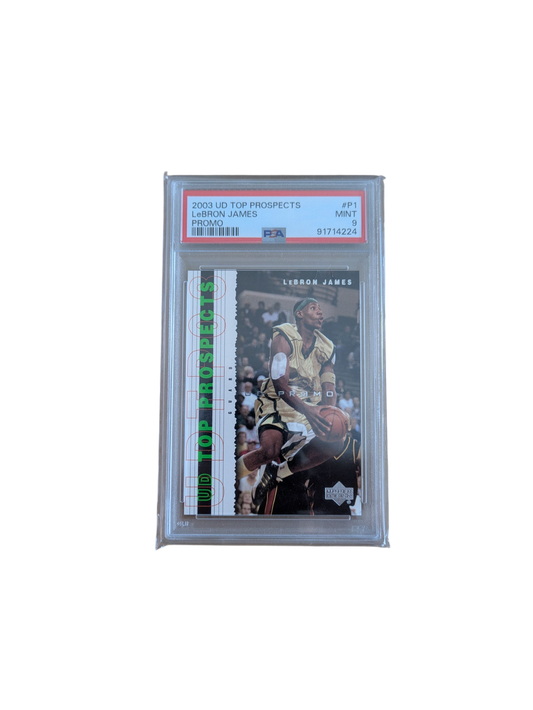 2003 Upper Deck Top Prospecs LeBron James Promo P1 PSA Card