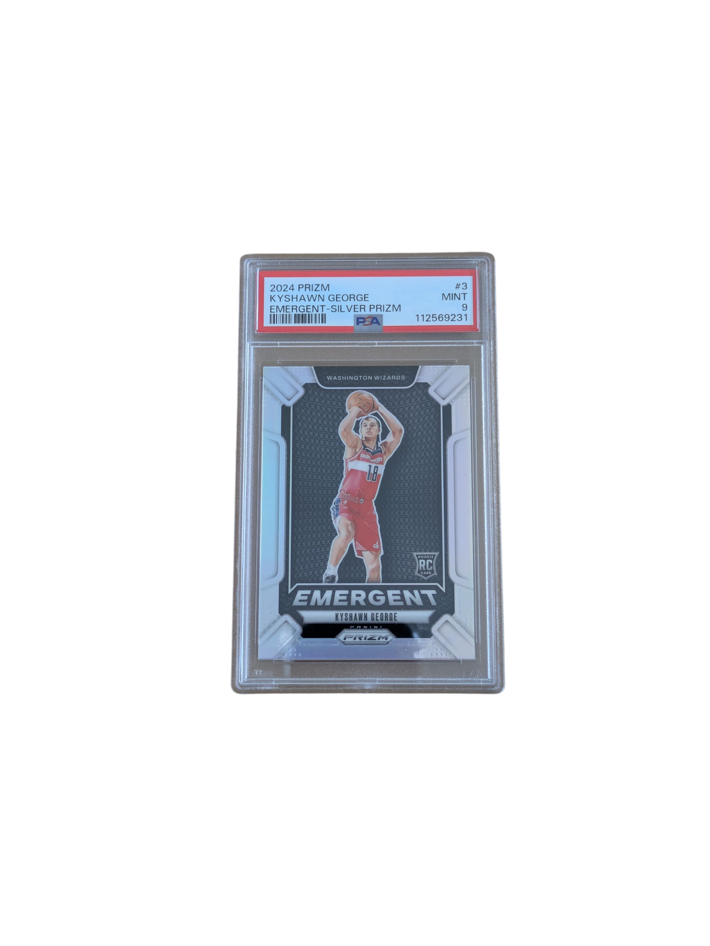 2024 Panini Prizm Kyshawn George Emergent Silver PSA Rookie Card