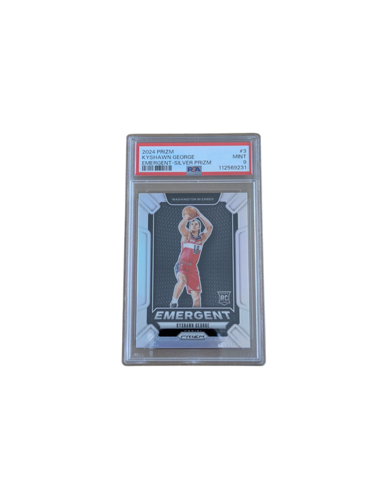 2024 Panini Prizm Kyshawn George Emergent Silver PSA Rookie Card