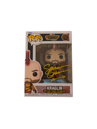 Funko POP Vinyl Guardians of the Galaxy 3 Kraglin signed by Sean Gunn "Dog"