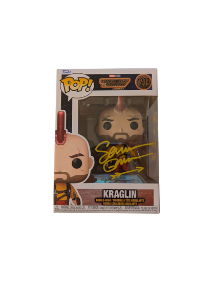 Funko POP Vinyl Guardians of the Galaxy 3 Kraglin signed by Sean Gunn "Dog"