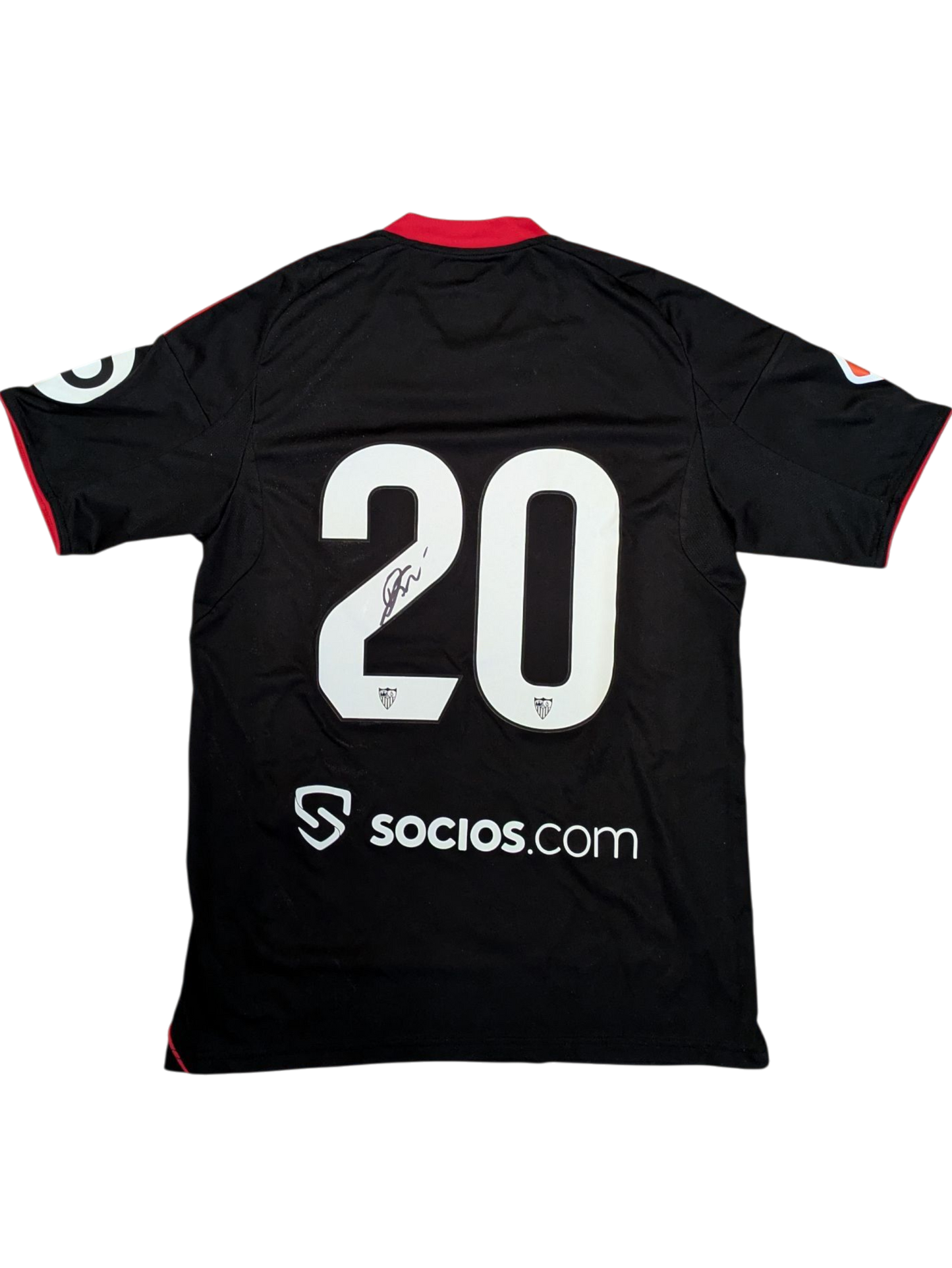 Sevilla FC Football Game Worn Jersey signed by Djibril Sow