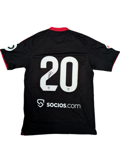 Sevilla FC Football Game Worn Jersey signed by Djibril Sow