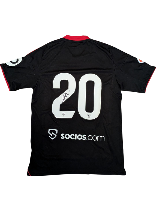 Sevilla FC Football Game Worn Jersey signed by Djibril Sow