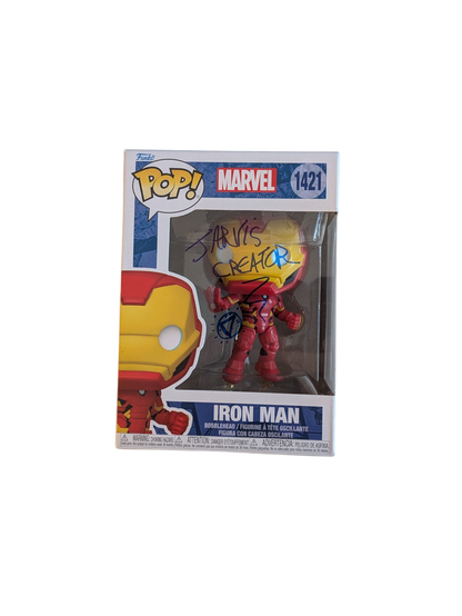 Funko POP Vinyl Marvel Iron Man signed by Jarvis Creator