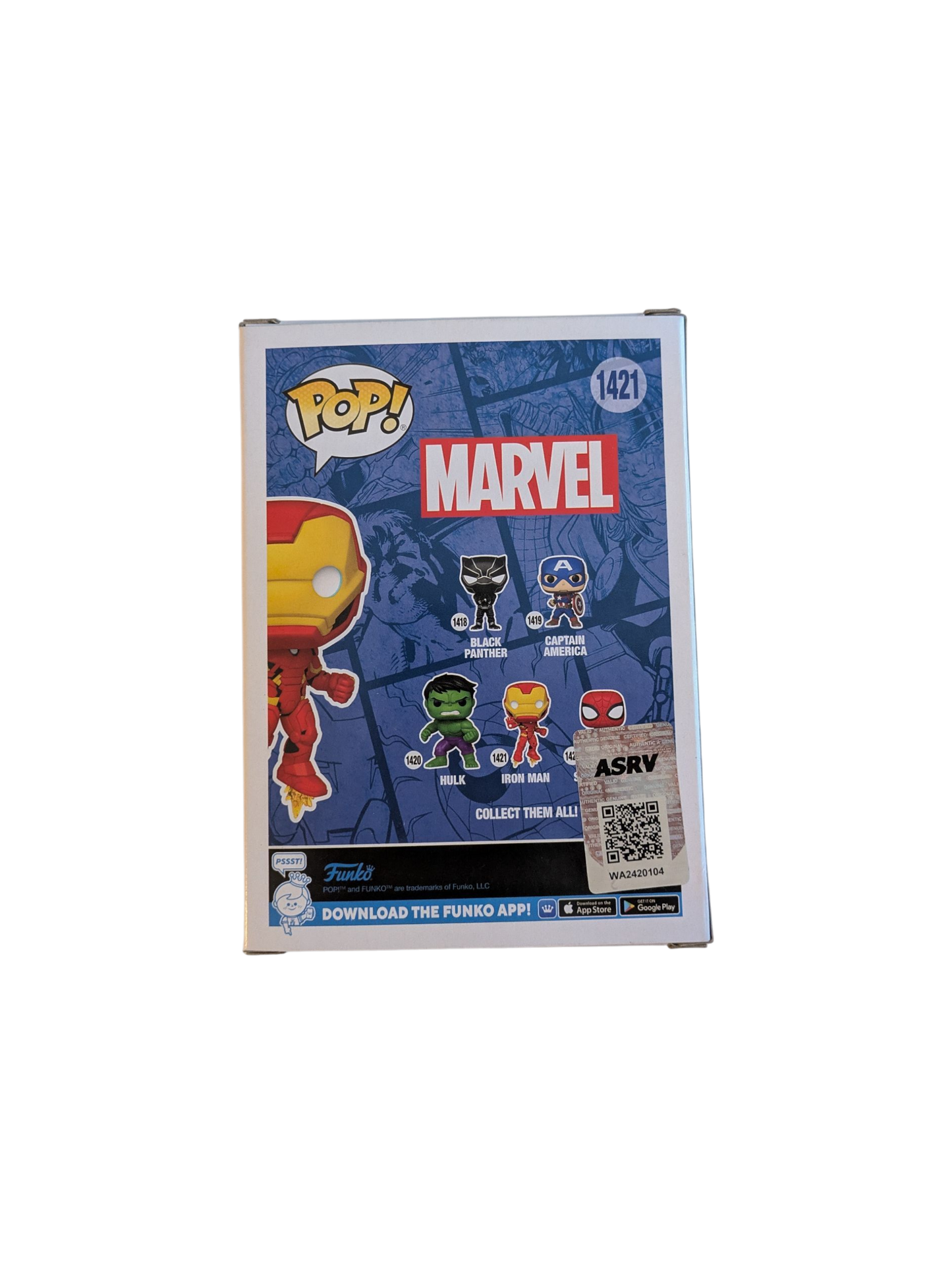 Funko POP Vinyl Marvel Iron Man signed by Jarvis Creator
