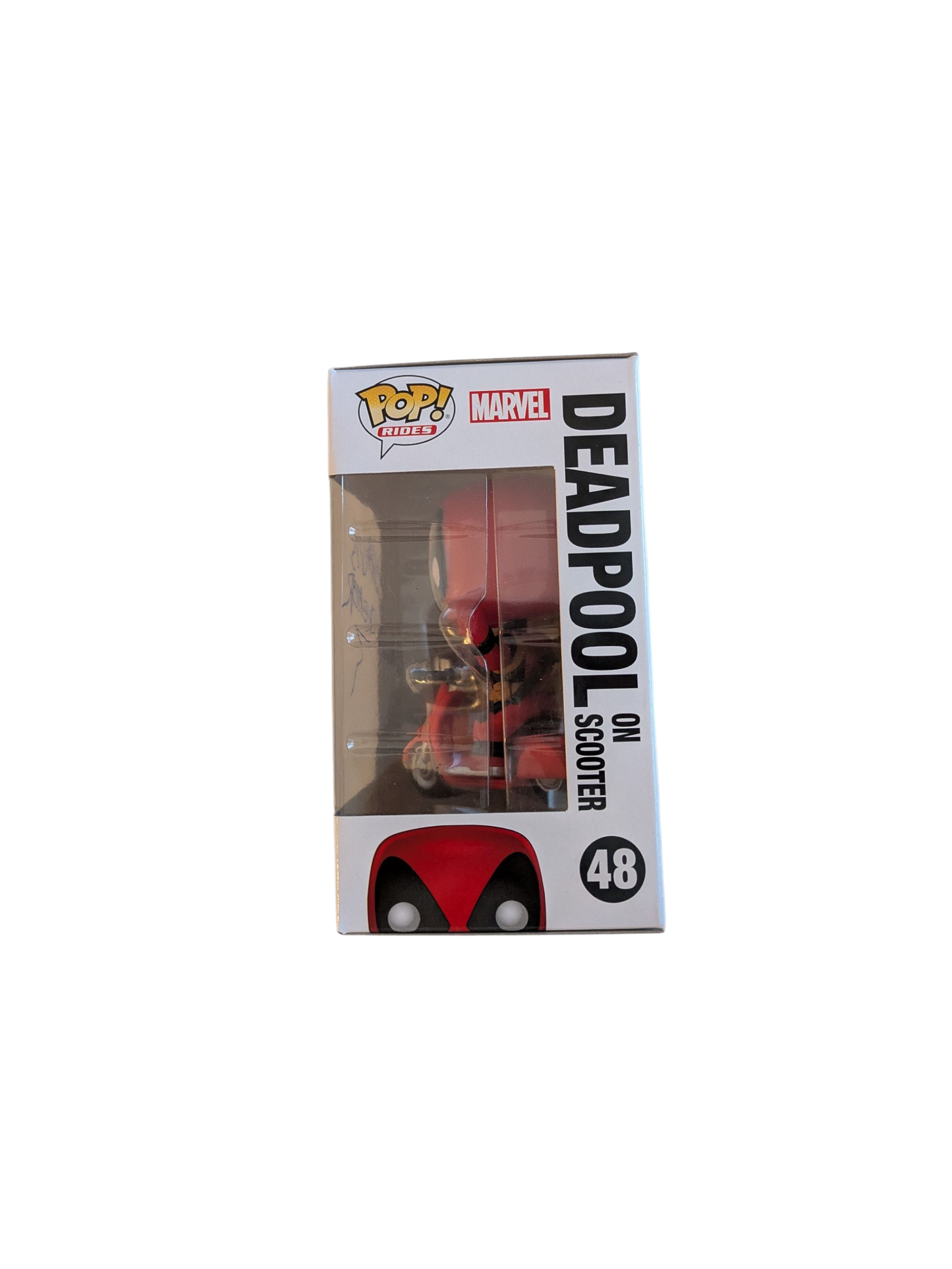Funko POP Vinyl Marvel Deadpool on Scooter signed by Jarvis Creator