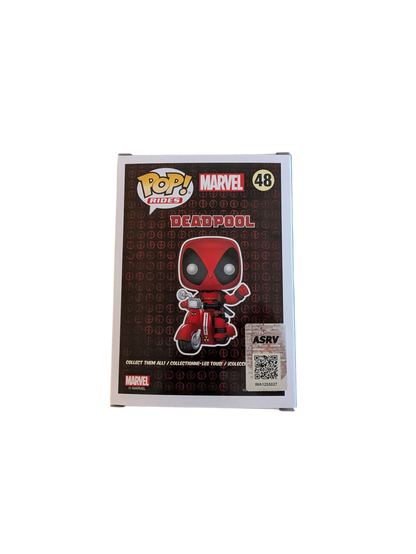 Funko POP Vinyl Marvel Deadpool on Scooter signed by Jarvis Creator