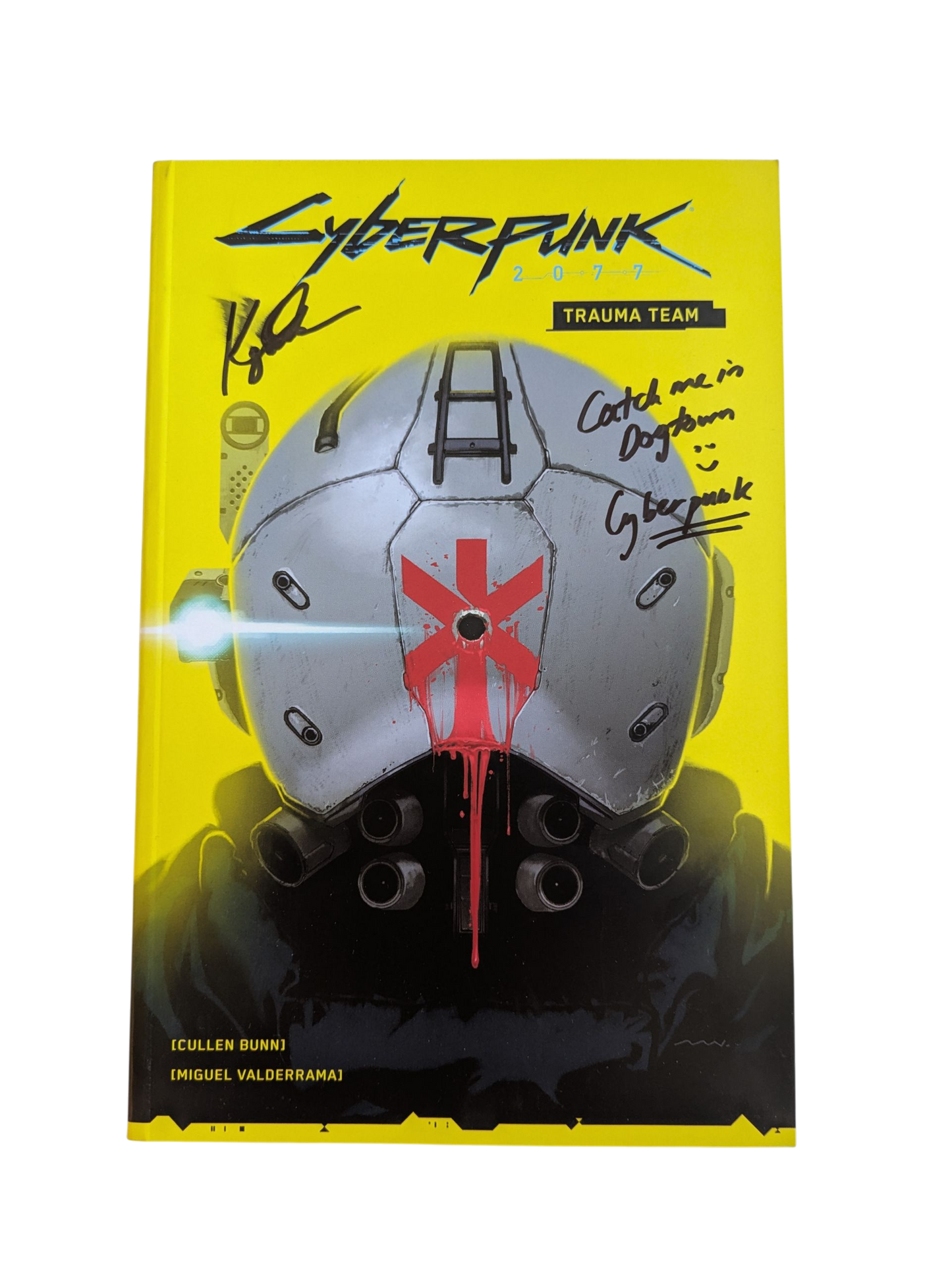 Comic Book DE Cyberpunk 2077 - Trauma Team signed by Kaja Chan