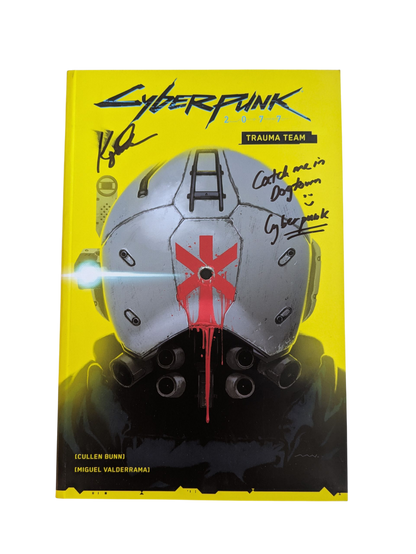 Comic Book DE Cyberpunk 2077 - Trauma Team signed by Kaja Chan