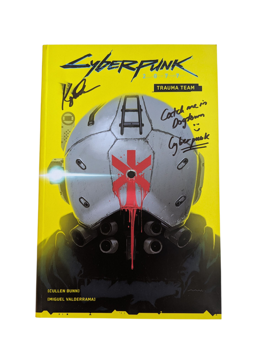 Comic Book DE Cyberpunk 2077 - Trauma Team signed by Kaja Chan