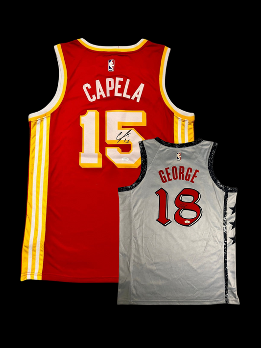 Clint Capela v Kyshawn George signed Jersey Bundle
