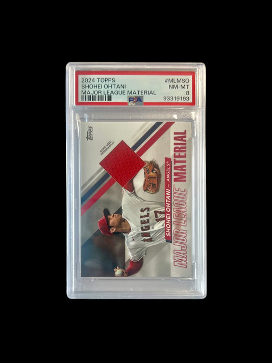 2024 Topps Shohei Ohtani Major League Material Game-Used Patch PSA card