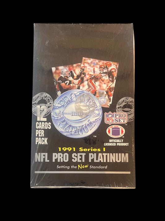 1991 NFL Pro Set Platinum Series 1 Hobby Box
