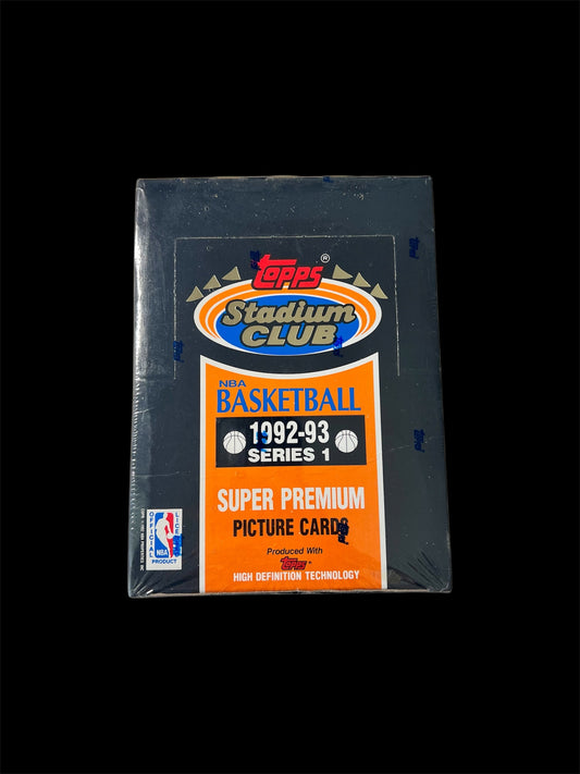 1993 Topps Stadium Club NBA Basketball Series 1 Super Premium Box