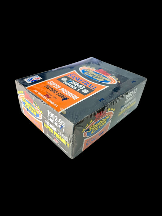 1993 Topps Stadium Club NBA Basketball Series 1 Super Premium Box