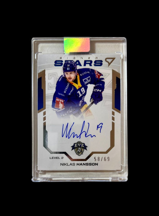 2025 SportZoo National League Series 2 EV Zug Signed Stars Niklas Hansson /69 card