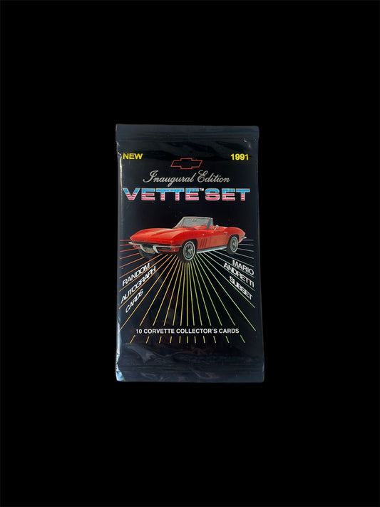1991 Collect-a-Card Corvette Vette Set Inaugural Edition Card Pack