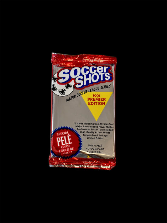 1991 World Soccer SOCCER SHOTS Premier Edition Card Pack