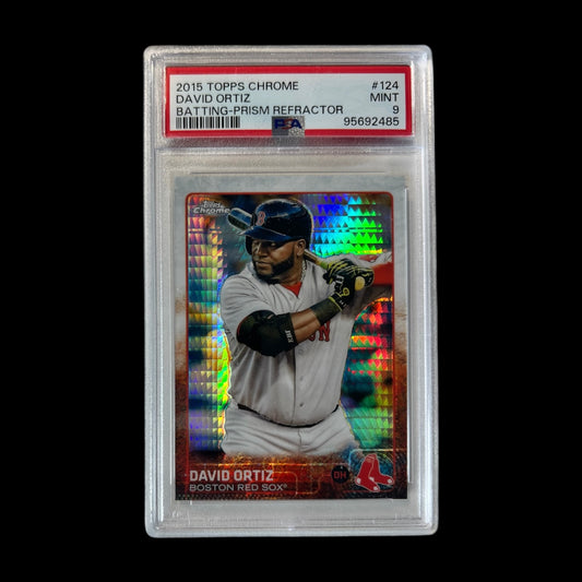 2015 Topps Chrome David Ortiz Refractor Baseball PSA Card