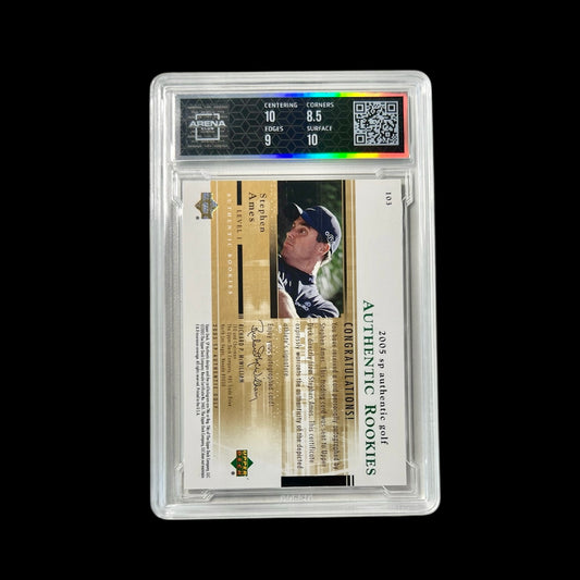 2005 Upper Deck Authentic Stephen Ames Rookie Auto Arena Club Card