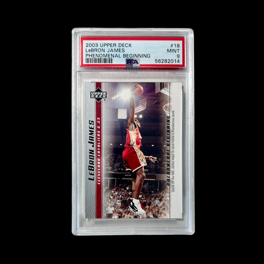 2003 Upper deck LeBron James Phenomenal Beginning PSA Card