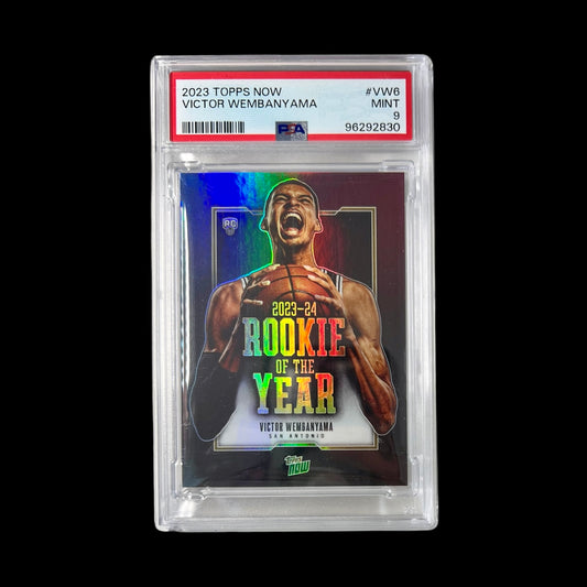 2023 Topps Now Victor Wembanyama Rookie of the Year PSA 9 Card