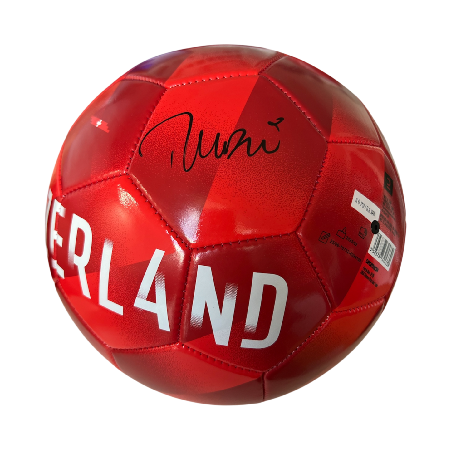 Switzerland Football Team Ball signed by Murat Yakin