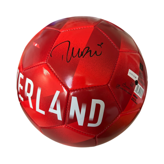 Switzerland Football Team Ball signed by Murat Yakin