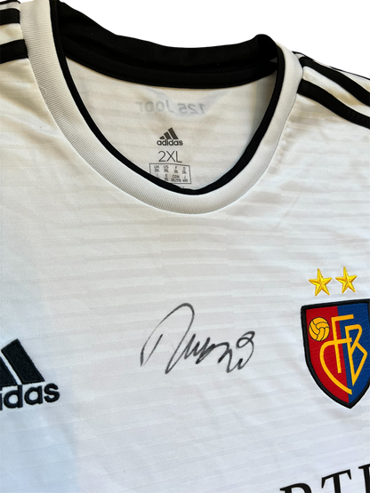FC Basel Football Jersey signed by Murat Yakin (2XL)