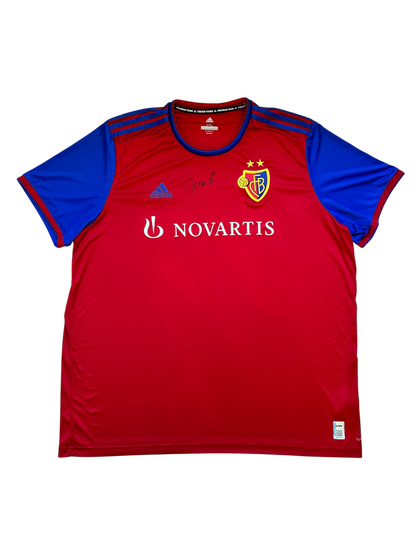 FC Basel Football Jersey signed by Murat Yakin (3XL)