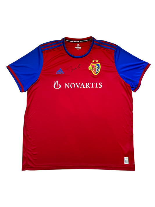 FC Basel Football Jersey signed by Murat Yakin (3XL)